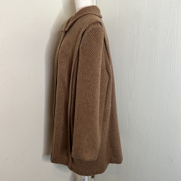 Vintage 1980s Dani Colby Tan Coat. Size 22W - Picture 4 of 9